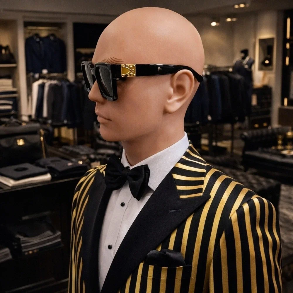 Sunglasses‎ Men Black Square Shades